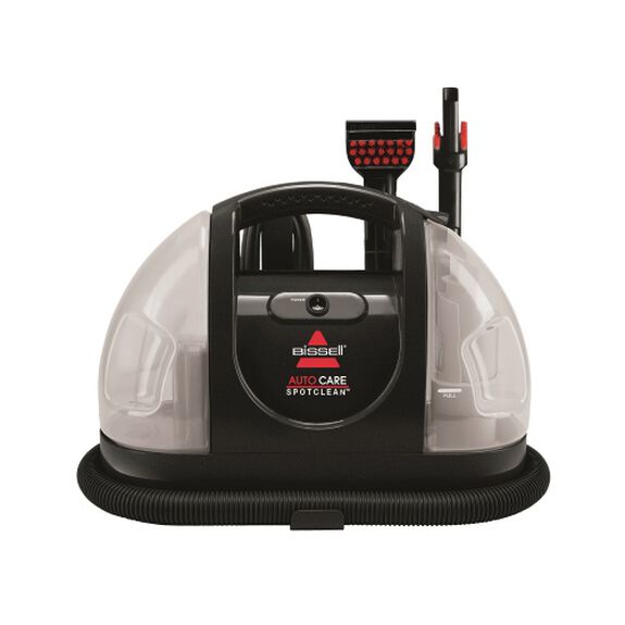 Nettoyeur de tapis portatif noir BISSELL Little Green AutoCare 1400P avec ses accessoires documentés