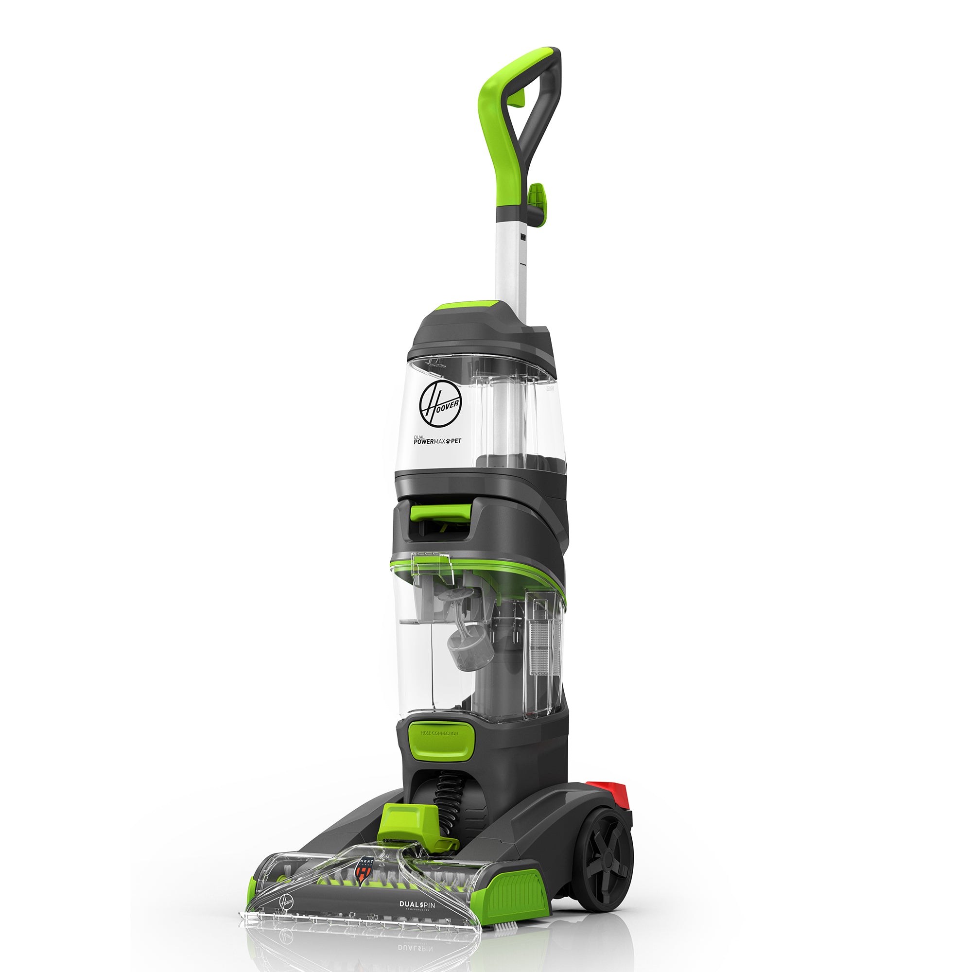 Hoover Dual Power Max Pet FH54011V Hoover product-page image, upright carpet cleaner shown against a white background.