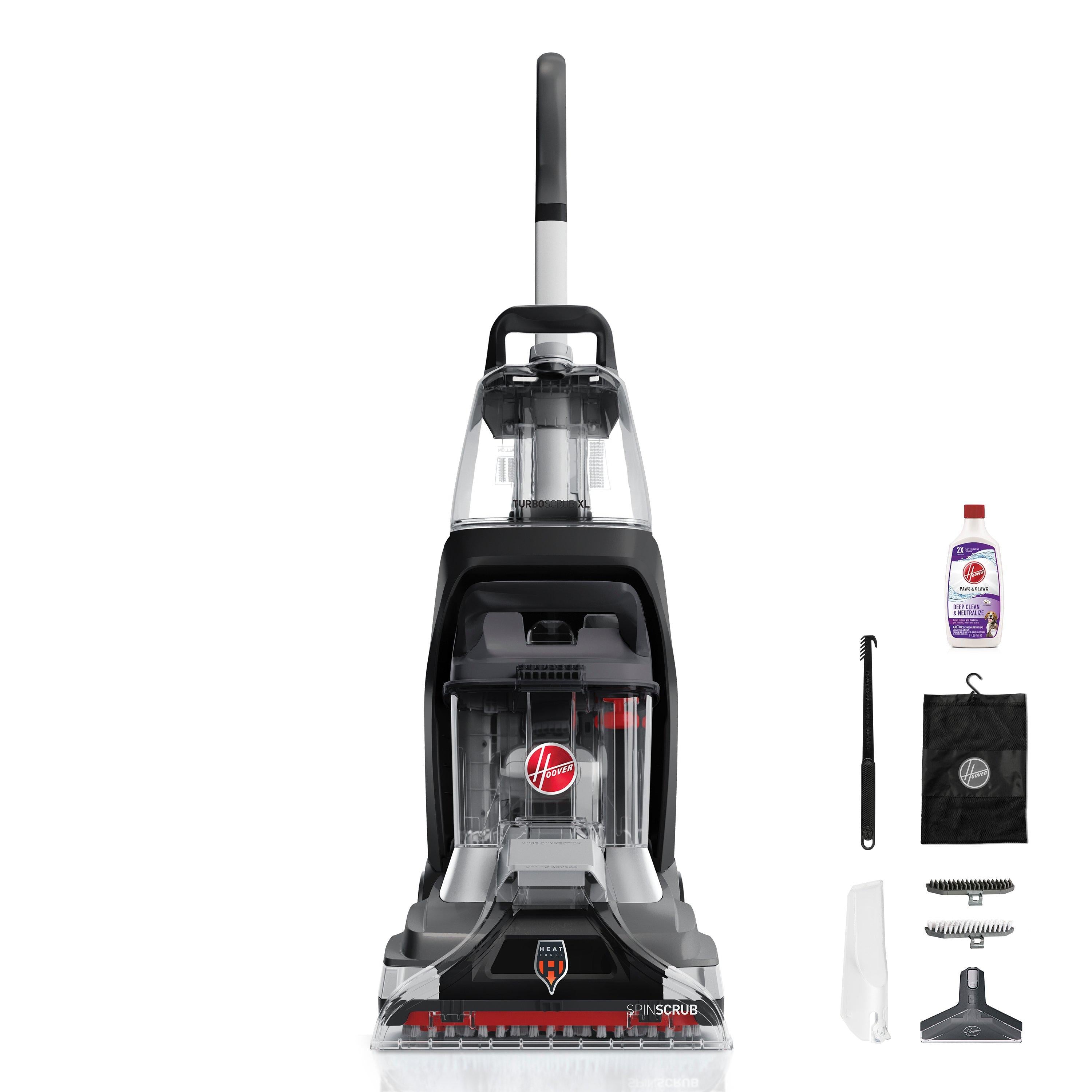 Hoover TurboScrub XL FH68020V Hoover product-page image, upright carpet cleaner shown against a white background.