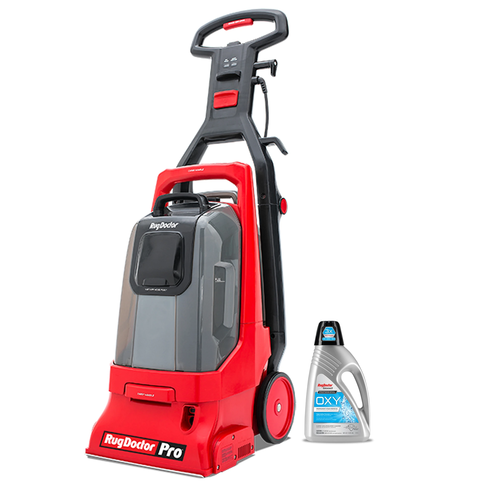 Exact current US Rug Doctor Pro Deep90028 consumer floor-machine offer with linked PDC-1/PDC-1R/PDC-1H retail guide; optional upholstery package excluded. manufacturer product image